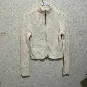 American Eagle Women's Full Zip Knit Sweater Medium NWT